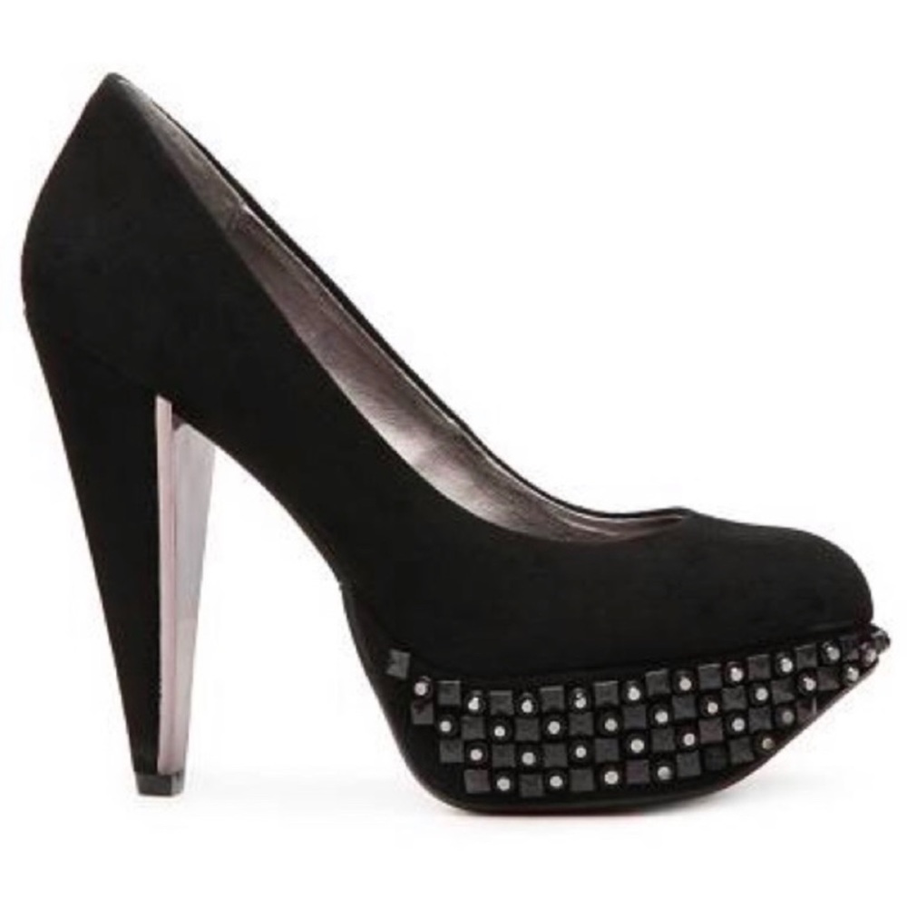 Sam Edelman York Black Suede Heels